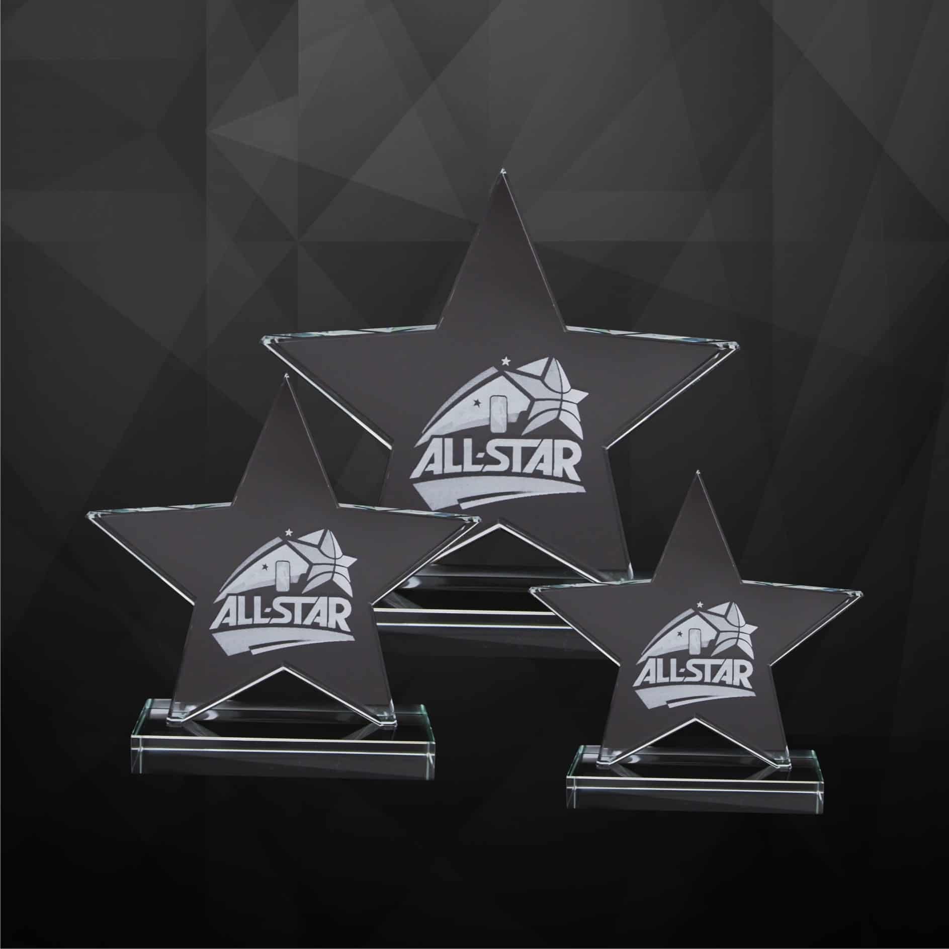 Crystal Plaques Crystal Star Plaque CR9223 Crystal Plaques Crystal Star Plaque CR9223