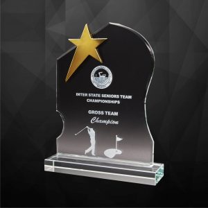 Crystal Plaques Crystal Star Plaque CR9250