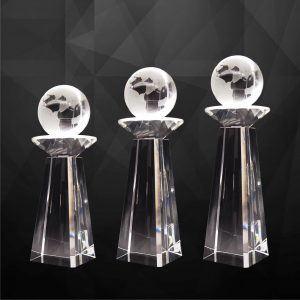 Crystal Trophy Crystal Globe Trophy CR9256