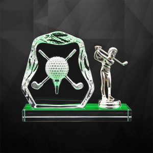 Crystal Plaques Crystal Golf Award CR9279