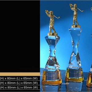 Crystal Trophy Golf Crystal Trophy CR9347