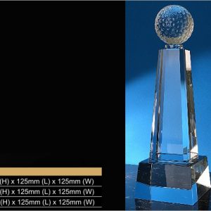 Crystal Trophy Golf Crystal Trophy CR9348