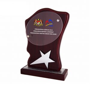 Plaques Star Wooden Plaque WP7122 Plaques Star Wooden Plaque WP7122