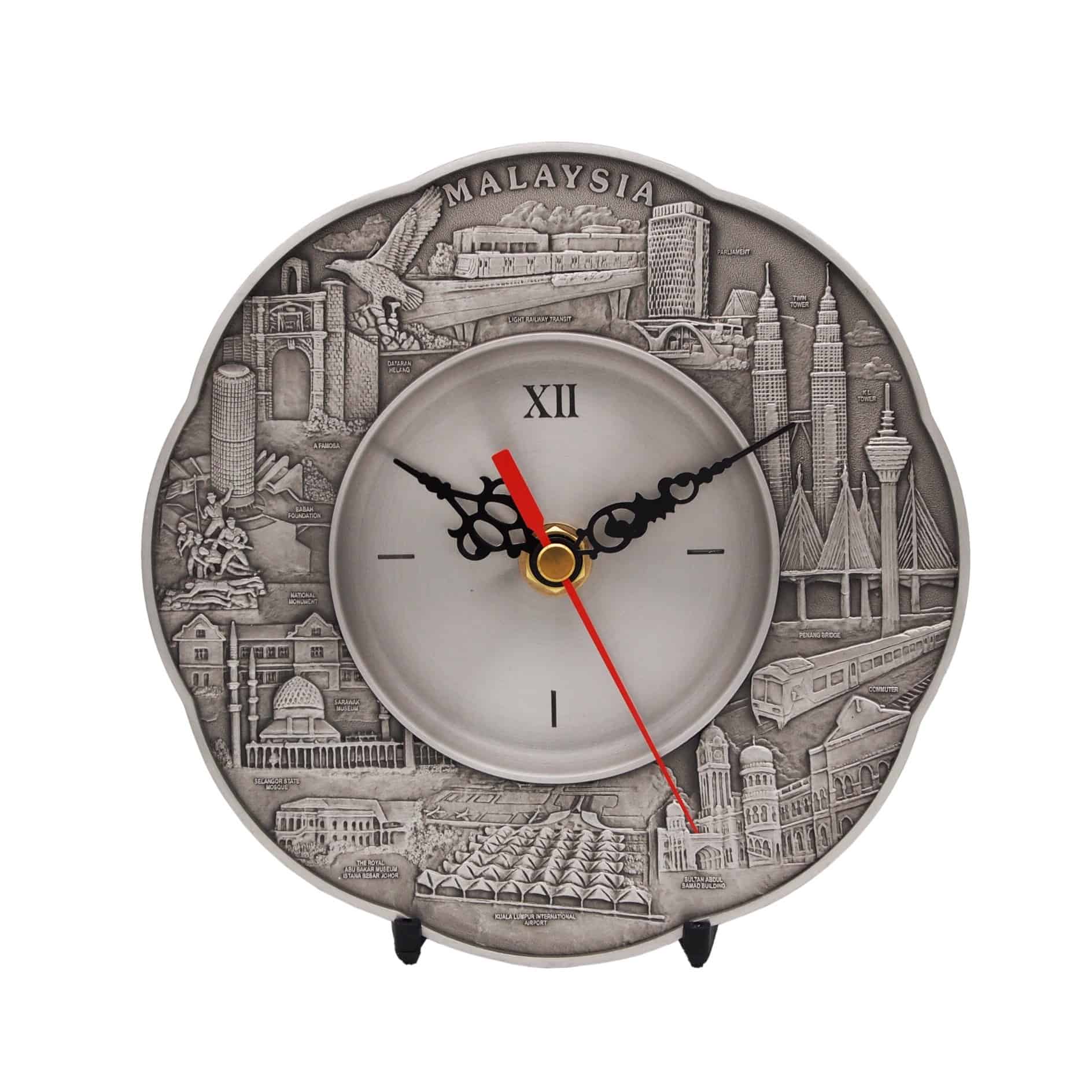 Pewter Plaques Pewter Clock Plaque WP7230 Pewter Plaques Pewter Clock Plaque WP7230