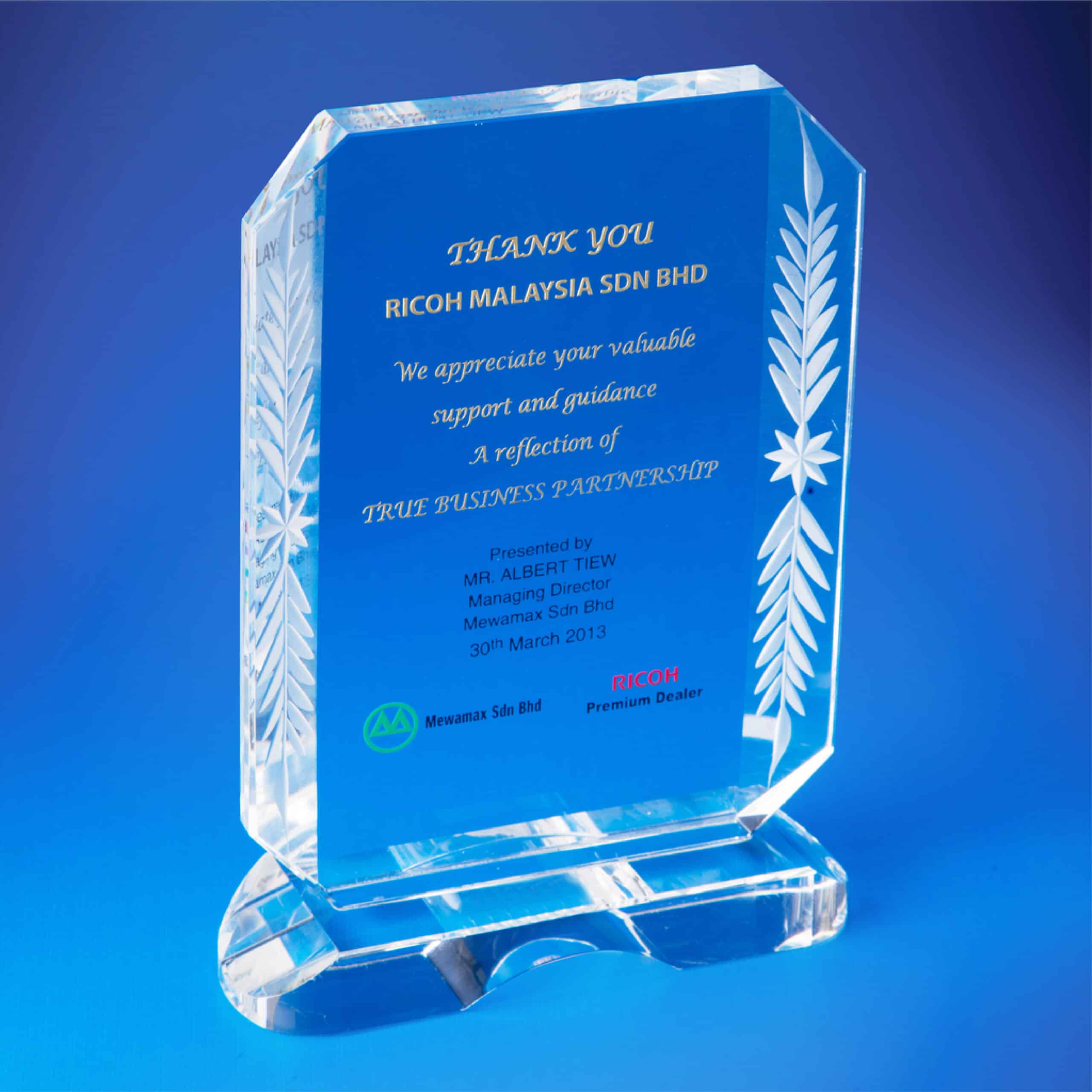 Crystal Plaques Crystal Plaque CR0111 Crystal Plaques Crystal Plaque CR0111