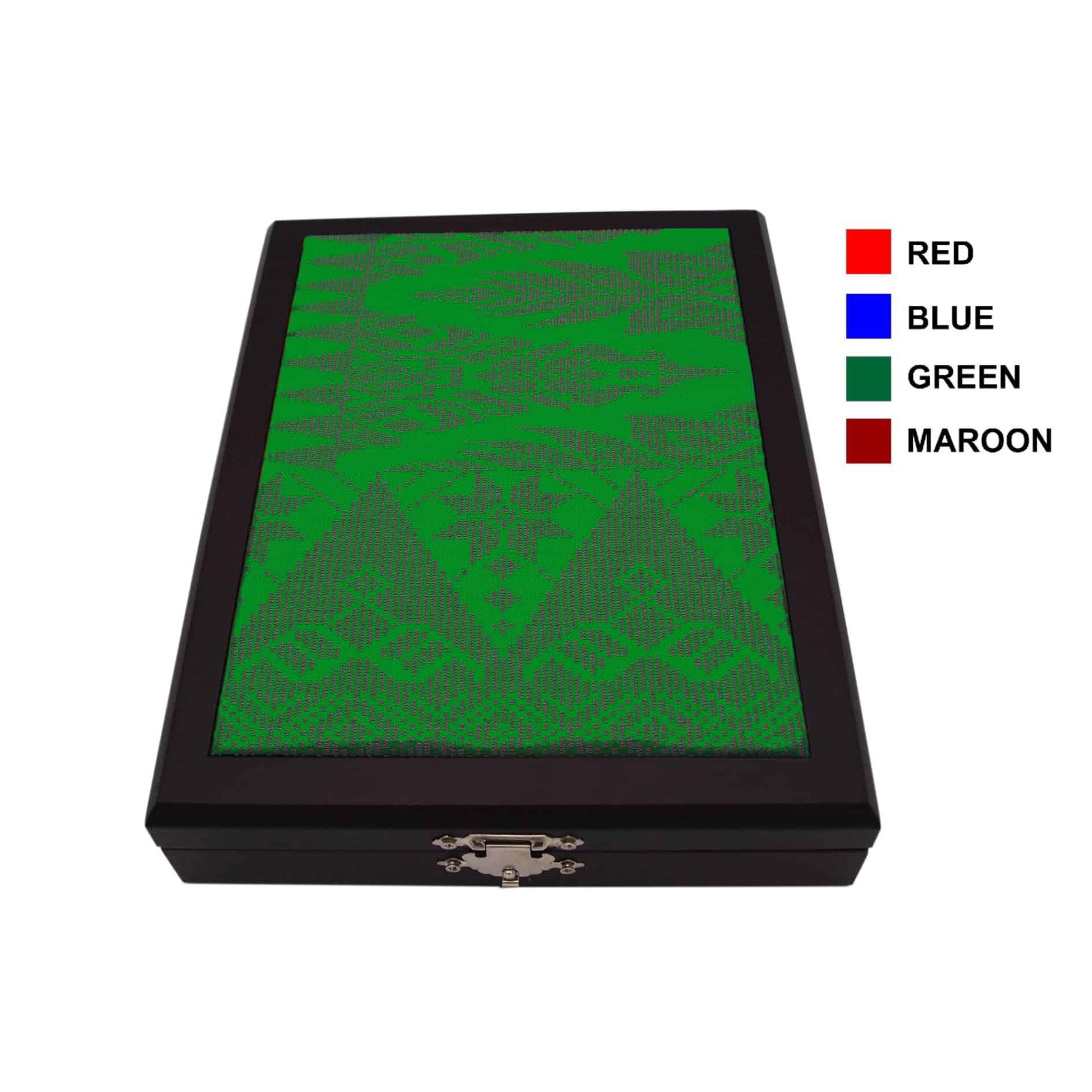 Crystal Plaques Wooden Songket Box CR8140 Crystal Plaques Wooden Songket Box CR8140