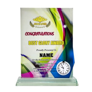 Clock Plaques Crystal Plaque CL2071 Clock Plaques Crystal Plaque CL2071