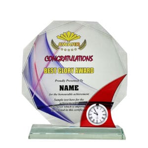 Clock Plaques Crystal Plaque CL2073 Clock Plaques Crystal Plaque CL2073