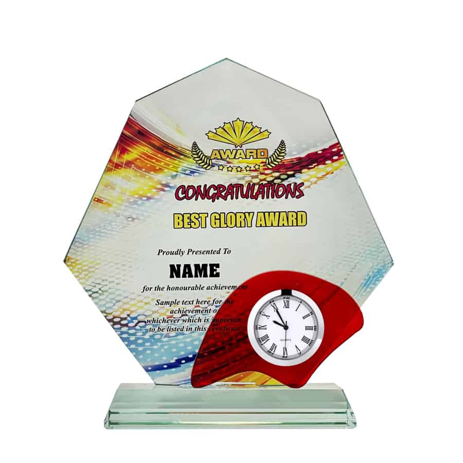 Clock Plaques Crystal Plaque CL2074 Clock Plaques Crystal Plaque CL2074
