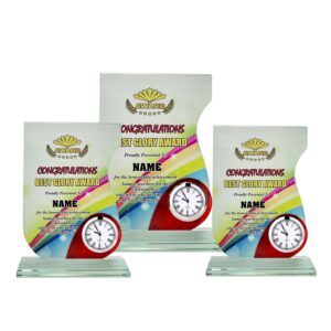 Clock Plaques Crystal Plaque CL2076 Clock Plaques Crystal Plaque CL2076