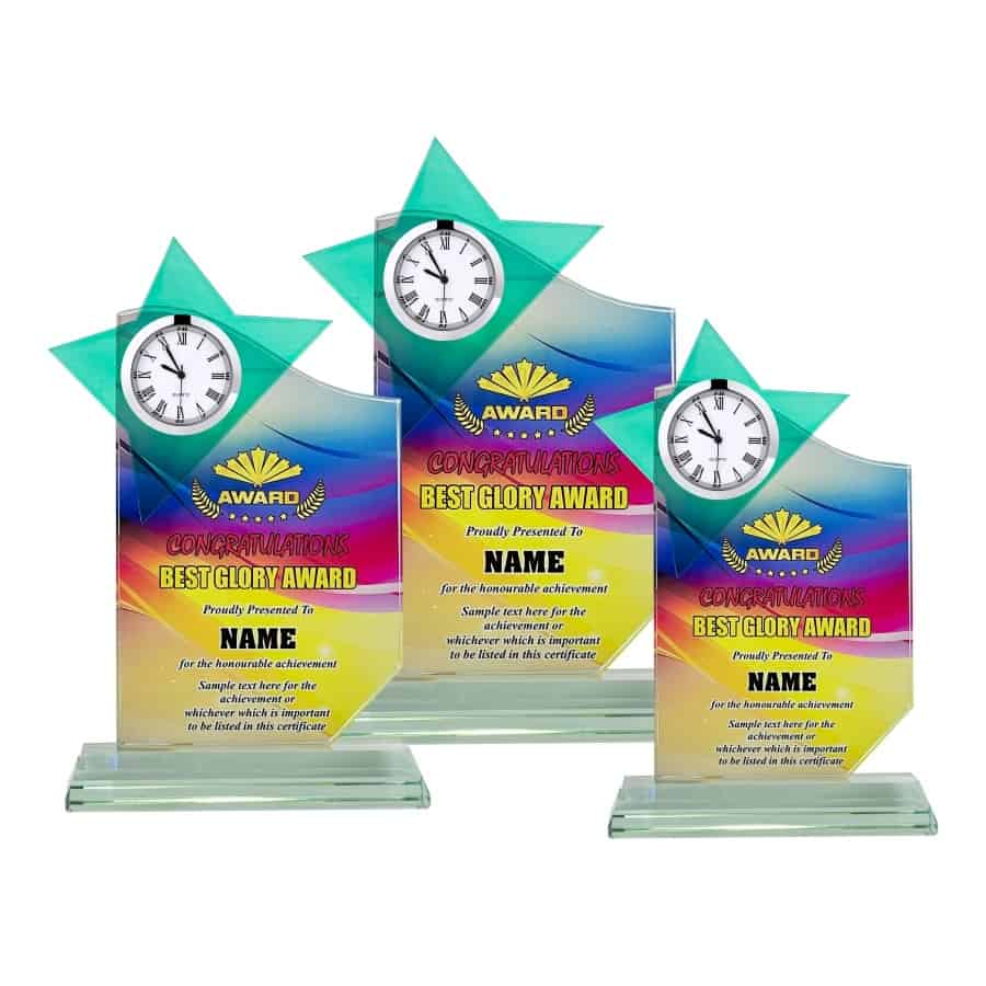 Clock Plaques Crystal Plaque CL2079 Clock Plaques Crystal Plaque CL2079