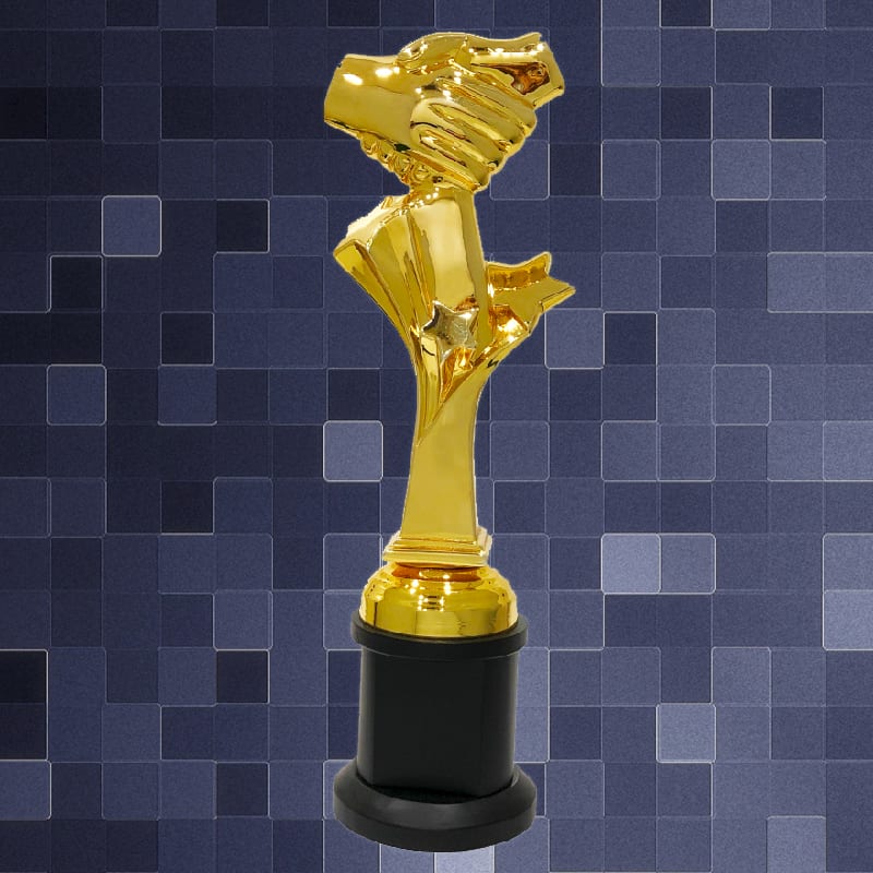 Golden Trophy Golden Sculpture Trophy AC4314 Golden Trophy Golden Sculpture Trophy AC4314