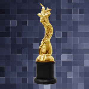Golden Trophy Golden Sculpture Trophy AC4322