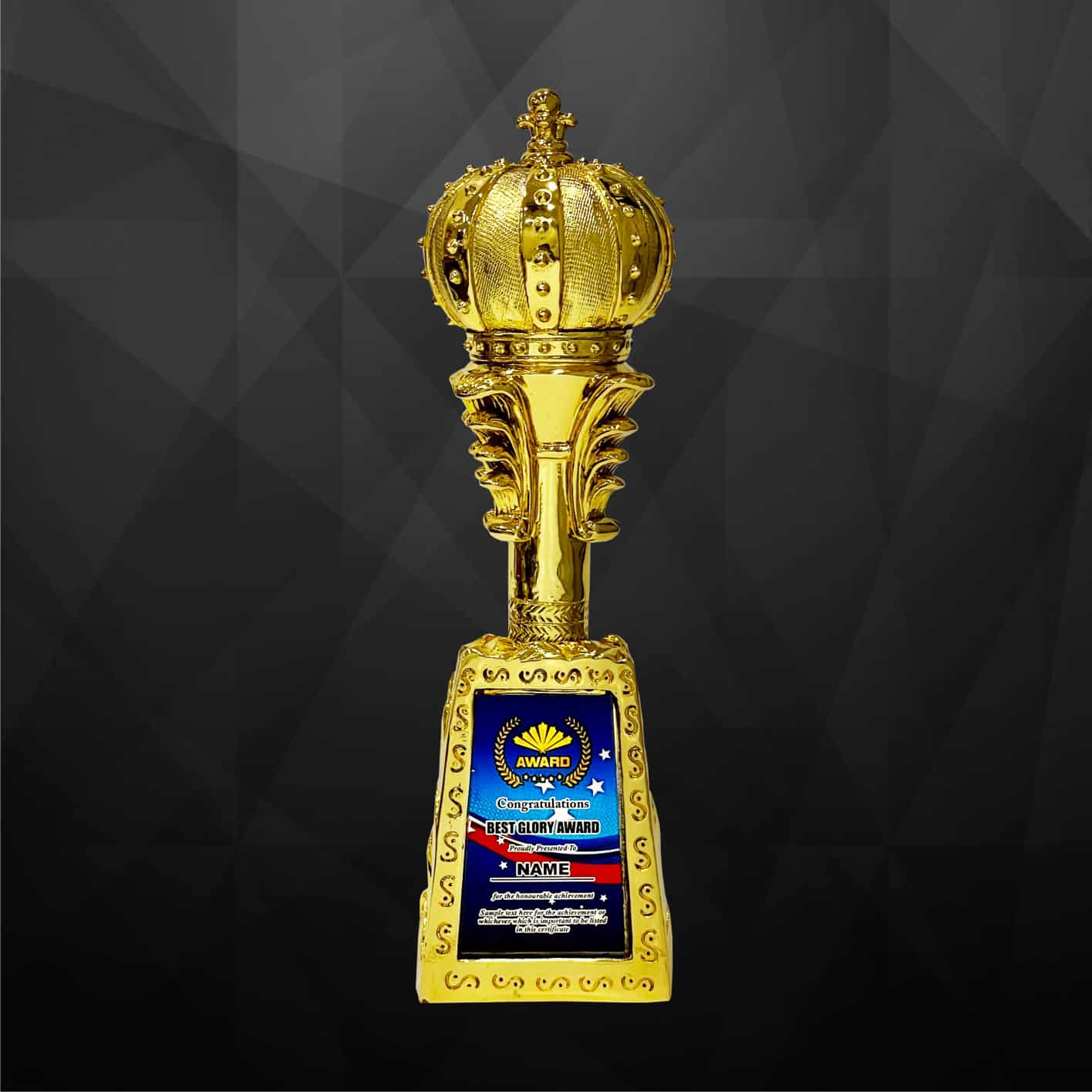 Golden Trophy Golden Sculpture Trophy AC4330 Golden Trophy Golden Sculpture Trophy AC4330