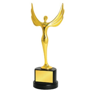 Golden Trophy Sculpture Trophy CA9001