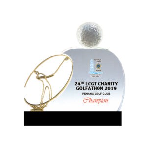 Crystal Plaques Golf Plaque ST1007